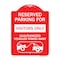 Signmission Reserved Parking for Visitors Only Unauthorized Vehicles Towed Away, A-DES-RW-1824-23070 A-DES-RW-1824-23070 - alternate 1